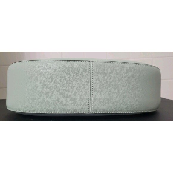 NWT KATE SPADE Staci Saffiano Leather Shoulder/Hobo Bag Crystal Blue $359 *FLAW - Picture 16 of 16